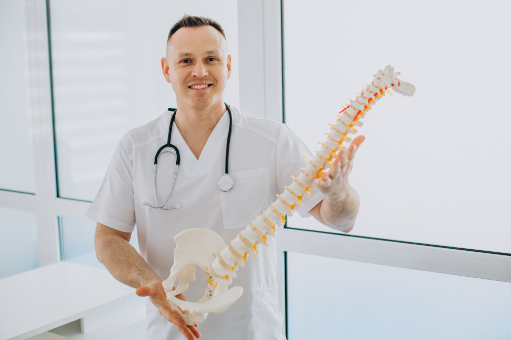 vertebrae-physiotherapist-holding-artificial-spine